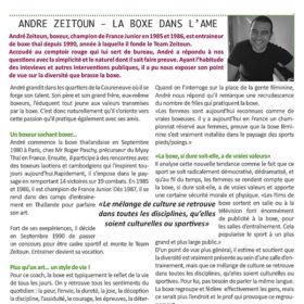 Andre Zeitoun la boxe dans l'ame