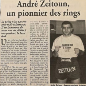 André Zeitoun Pionnier des rings