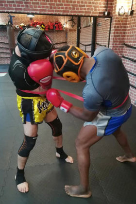 combat muay thai entrainement